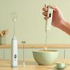 Digital Display Electric Milk Frother Wireless Milk Foam Maker Manual Cream Blender  Baking