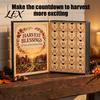 Farmhouse Style Decorations Harvest Blessings Advent Calendar, 24 Days Countdown to Thanksgiving Calendar Gift Box, Seasonal Party Favors Pcs