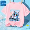 2025 Kids T-shirt K-Pop Demon Hunters Tiger Shirt Fans Gift Toddler Girl Boy Demon Hunters Tiger