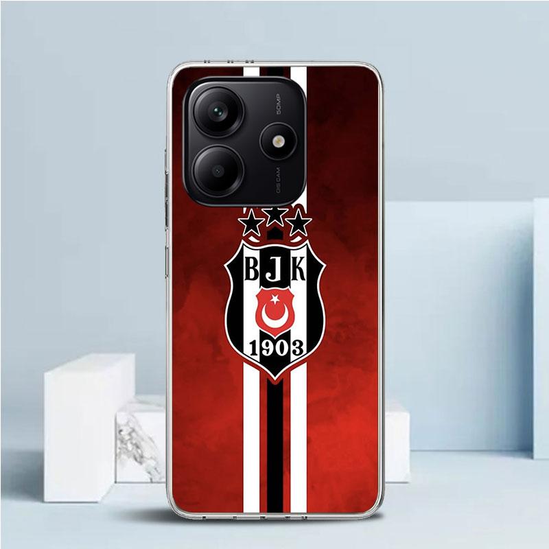 B-Besiktas B-BJK Coque Souple pour Xiaomi Redmi Note 15 14 13 12 Pro Plus Étui de Téléphone 14S 11S 11T 11E 10S 10 4G Coque à Motif Redmi