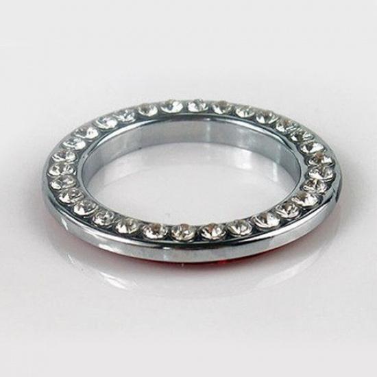 1x SUV Auto Car Interior Accessories Button Start Switch Diamond Ring Sticker