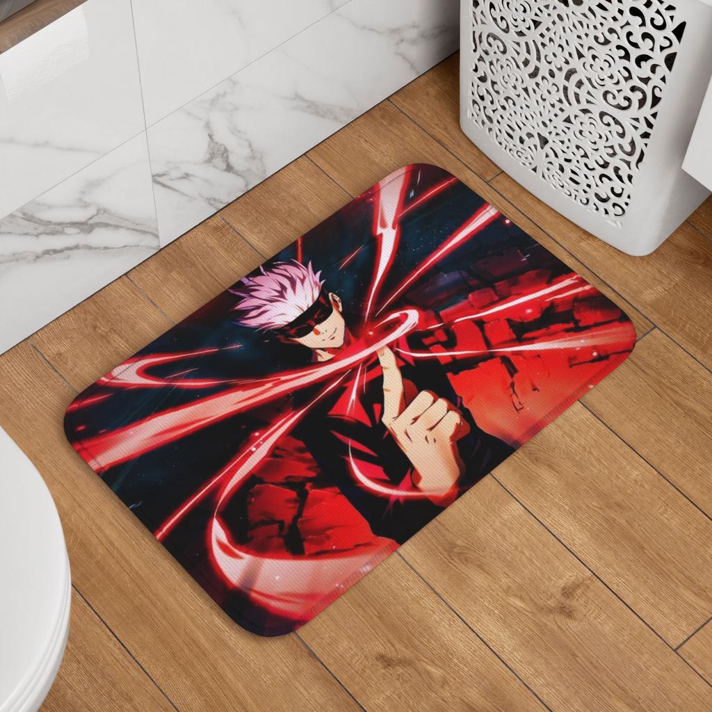 Custom S-Satorues G-Gojoes Doormat Anti-Slip Entrance Welcome Kitchen Bathroom Floor Door Mat Toilet Living Room Carpet Rug