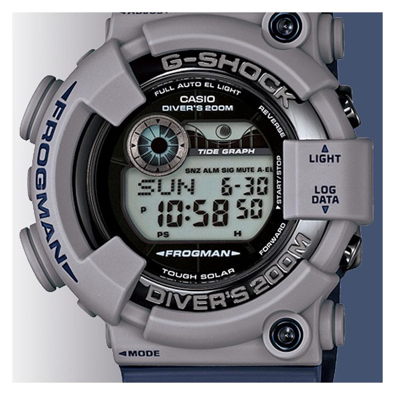 Casio G-SHOCK FROGMAN series 200 meters waterproof quartz movement Japanese and Korean watch men's watch gray dial GF-8250ER-2JF