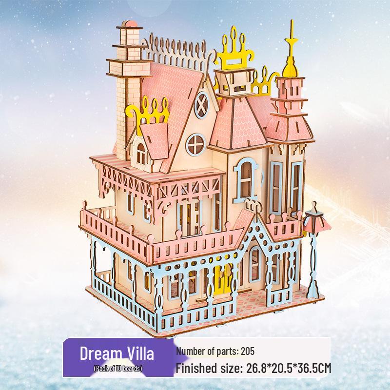 

3D деревянная головоломка-комплект для детей и взрослых - развивающая игрушка и подарок