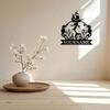 Iron Art Wall Decor Mermaid Name Sign Personalized Black Metal Indoor Outdoor Bedroom Gift