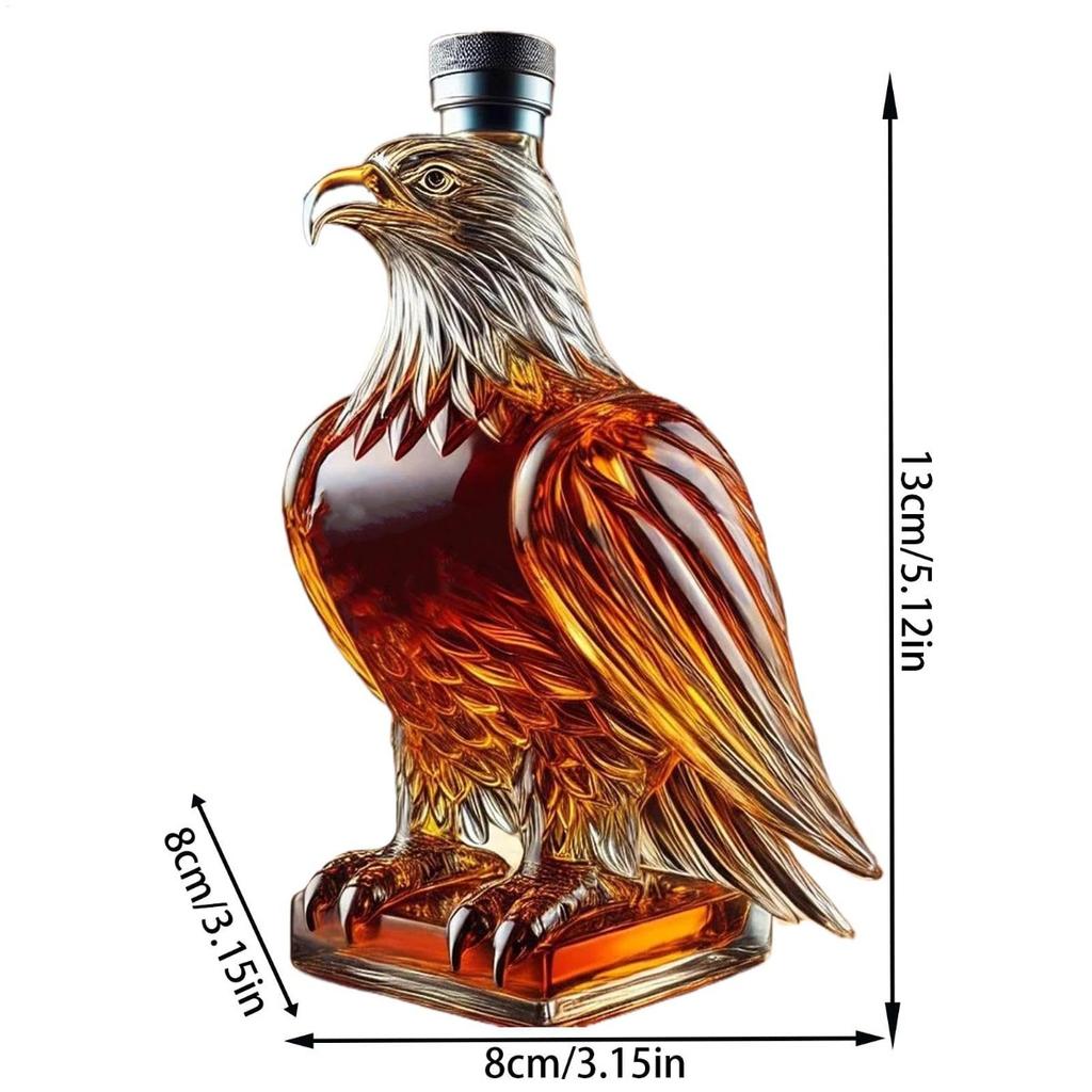 New Whiskey Eagle Glass Decanter Men's Fun Whiskey Bottle Home Bar Decoration Gift Whiskey Decanter Set