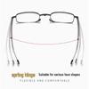 Foldable HD Anti-Blue Light Reading Glasses for Seniors with Metal Frame - Men & Women