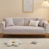 Sofa Cushion Pure Cotton Four Seasons Non-Slip Simple Fabric Craft General Cushion Nordic Modern Summer Sofa Cover Cover Cloth