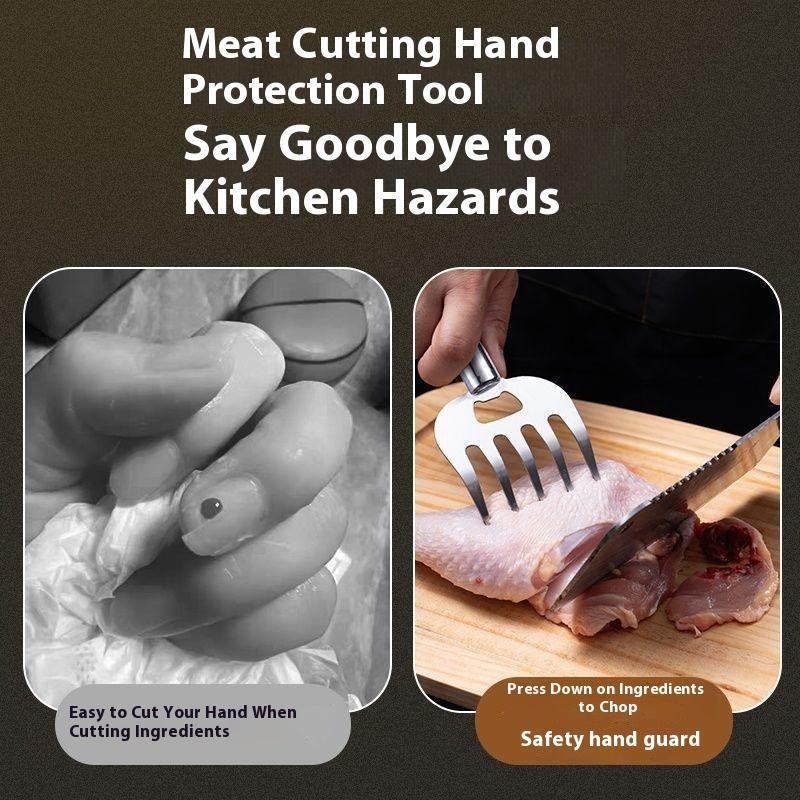 Edelstahl Hackkrallen Ergonomische Fleischgabel Isolierte Küchenwerkzeuge Hacken Sie Geflügel und Rindfleisch für den Grill einfach