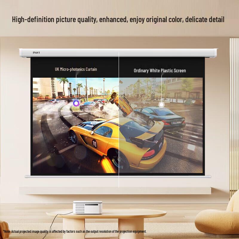 IN&VI 92-inch 8K Anti-Light Electric Projection Screen