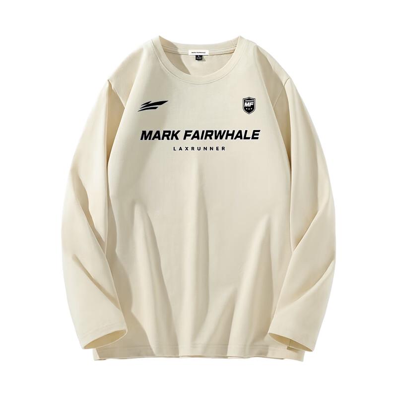 MARK FAIRWHALE Men's Heavyweight Cotton Long-Sleeve Crewneck Tee