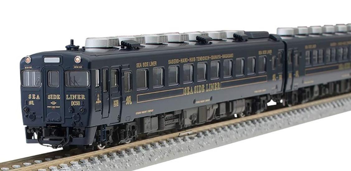 

TOMIX N Gauge Limited Kiha 58 Series Rapid Seaside Liner, темно-синий, Kiha 28 5200 Set 3 Cars 97918 Железнодорожная модель дизельного вагона
