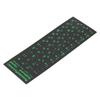 Russian Keyboard Sticker Waterproof Dustproof Green Russian Keyboard Replacement Sticker for Desktop PC Laptop 1.3x1.1cm