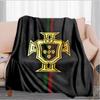Nationales Wappen Portugals Decke Geeignet für Sofas, Betten, Büros und Camping - Perfektes Geschenk für Halloween Weihnachten