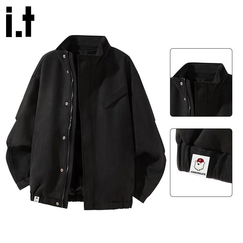

Men s American Style Stand-Collar Casual Jacket L