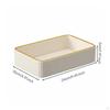 Trim Cosmetic Organizer Versatile Ribbed Valet Tray Light Luxury Style Rectangular Key Holder