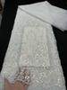 African Lace Fabrics 2026 High Quality Lace French Nigerian Sequins Beaded Tulle Lace Fabric Ladies For Party Dresses 5 Yards