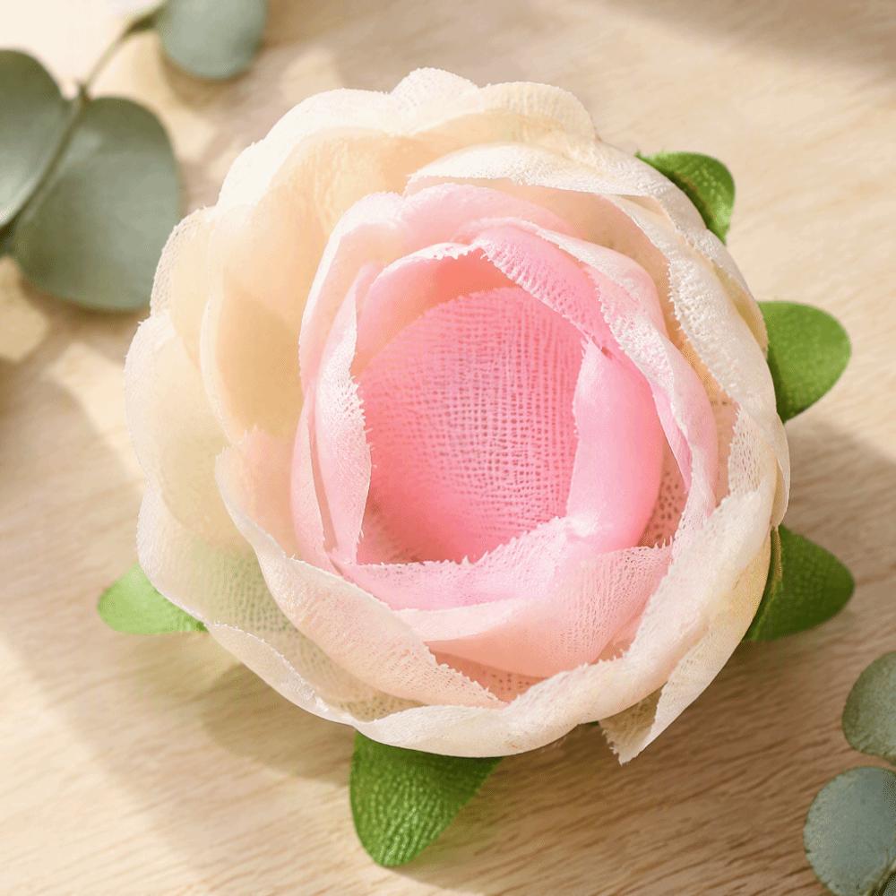 50pcs 1.2 Inch Diameter Fake Flower Heads Rayon Material Artificial Rose Heads  Party Background