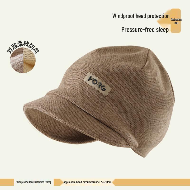 2025 Women's Knit Turban: Compact, Foldable, Versatile Slouchy Hat for Spring & Summer - Enhances Small Face & Cute Style
