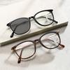 Fashionable Presbyopia Glasses Multifocal Photochromic Reading Glasses Anti Blue Light Eyewear for Far and Near