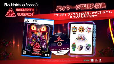 Five Nights At Security Breach PS5 Mega Original Sticker Freddy's - ([Permanent Bonus] "Freddy Fazbear's Pizzaplex" Included)