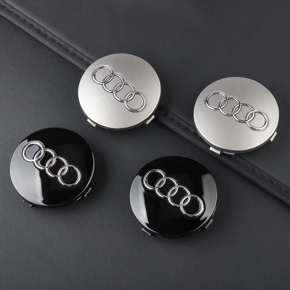 For Audi A4 4pcs 59MM Car Styling Badge Wheel Center Hub Cap Rim Caps For Audi A4 B5 B6 B7 A1 A3 8P 8L A6 C5 C6 A5 A7 A8 Q3 Q5 Q7 TT S3 S6 S