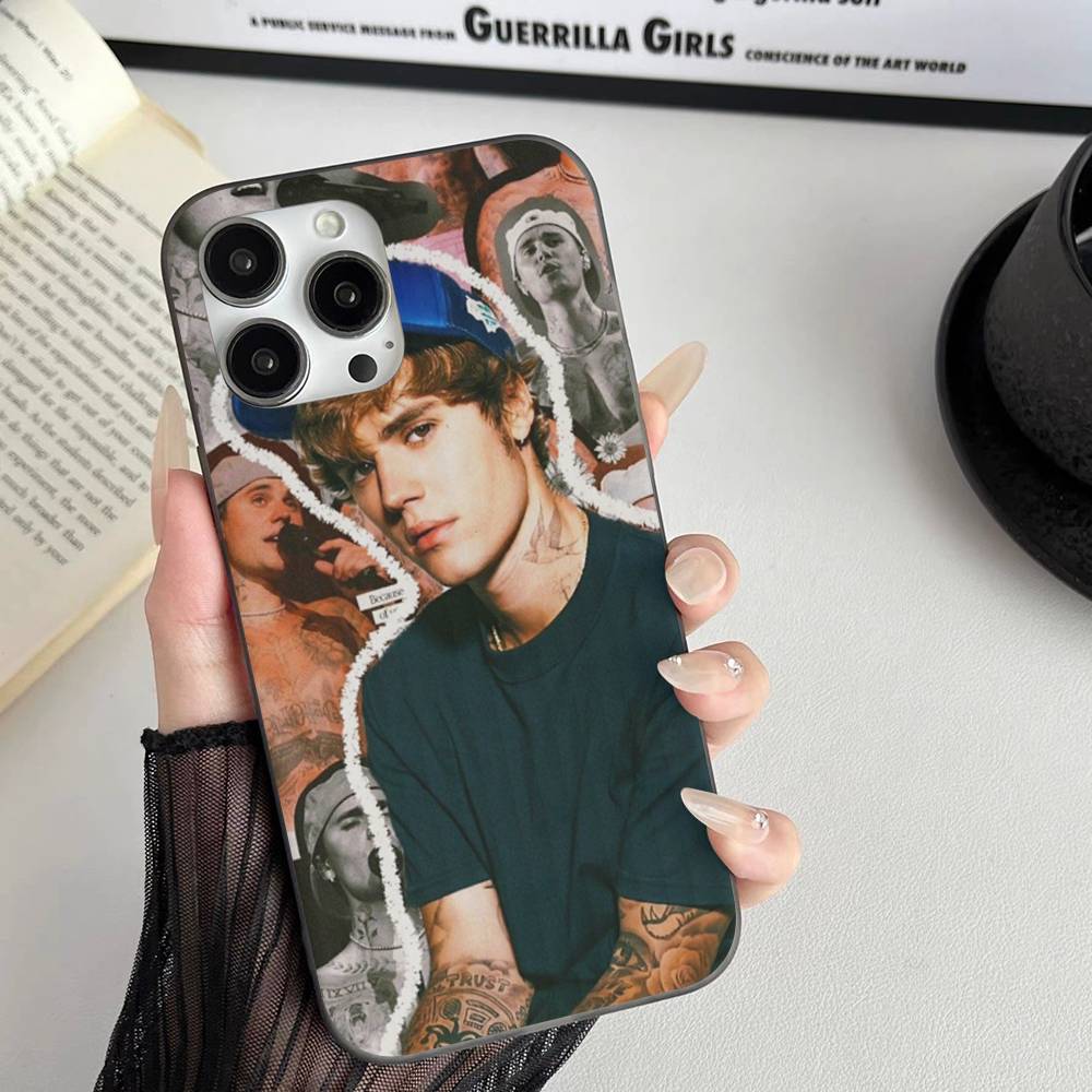 Sänger Justin B-Bieber Handyhülle Für IPhone 11 12 13 14 15 16 17 Pro Max PLUS Pro Wave Wellige Silikonhülle