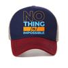 Unisex kšiltovka s potiskem Nic Není Nemožné Streets baseballová kšiltovka Unisex Dámská Letní Prodyšná Snapback kšiltovky ležérní síťovaná Trucker Hat
