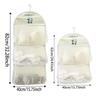 Large Capacity Storage Net Socks Underwear Hanging Bag Multilayer Mesh Pocket Door Storage Bags Hanging Clothes Organizer Bag
