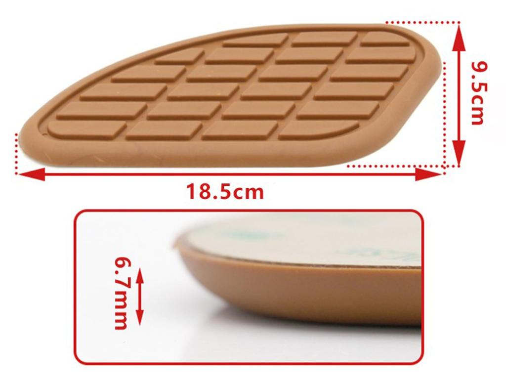 Motorcycle Tank Side Pads | Anti-Slip & Scratch Resistant | Double Sided Tape Installation