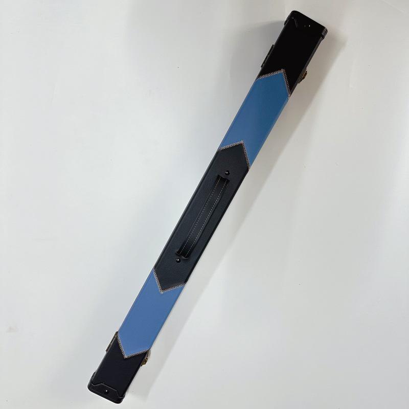 Billiard Cue Case 1/2 Cue Box Nine Ball Pool Cue Bag with Big Head Compartment