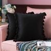Nordic Style Solid Color Tassel Pillow Cover Short Plush Cushion Covers Bedroom Sofa Decorative Pillowcase Bohemian Style Gift Cushion Covers