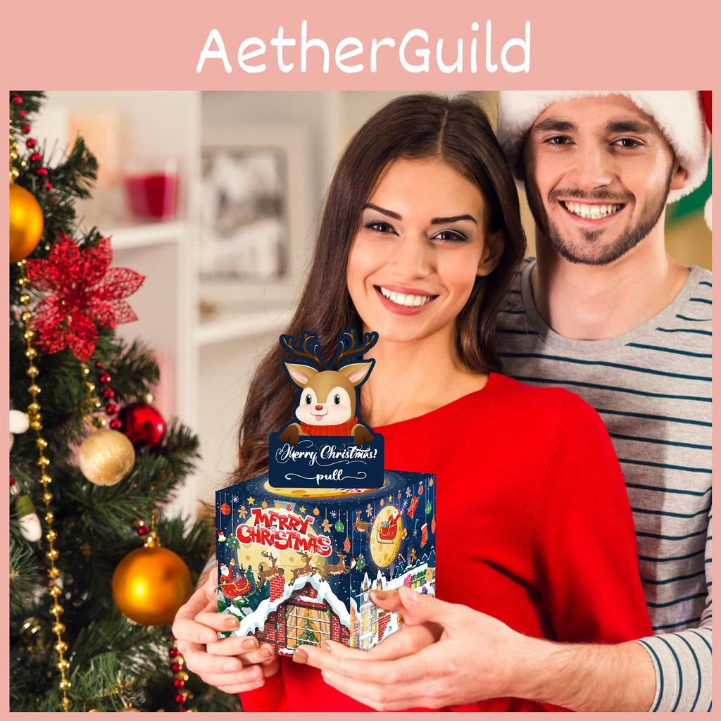 Weihnachten Weihnachtsmann Geschenkbox Mit Tiefblauer Farbe Für Feiertags-Partydeko