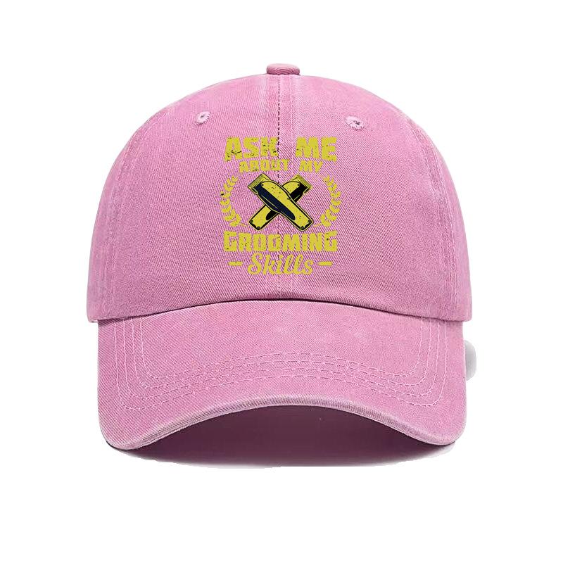 Cross-Border Washable American-Style 6-Panel Letter Digital Printed Snapback Unisex Fashionable All-Match Common Soft-Crown