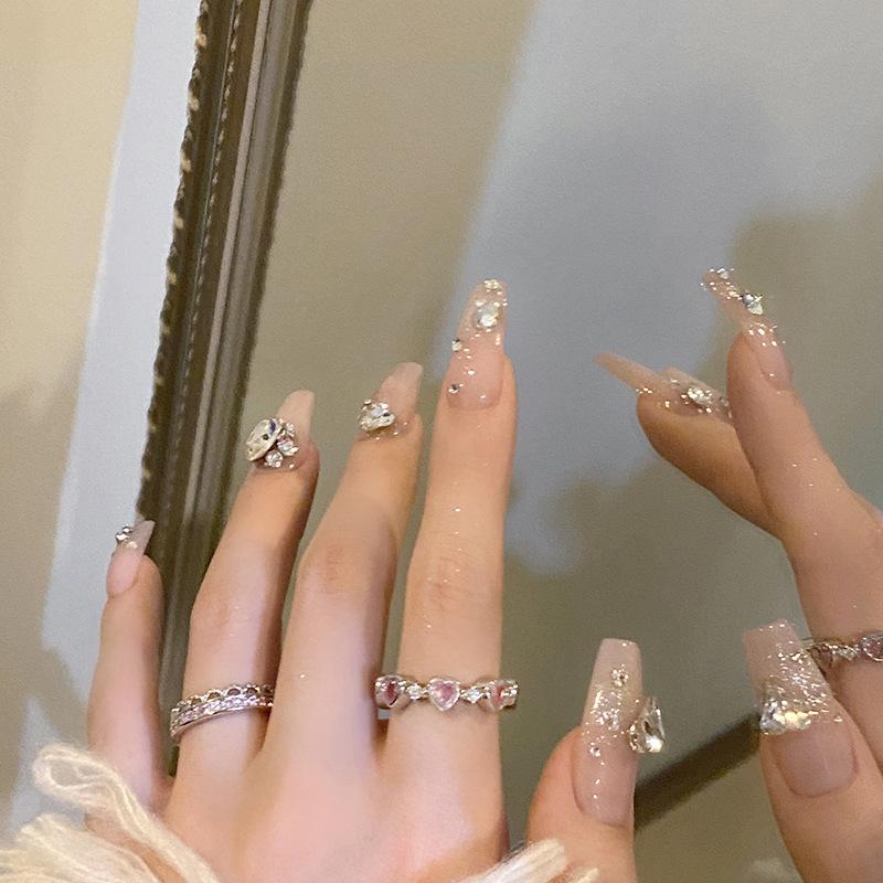 Heart Pink Elegant Design Adjustable Ring With Brilliant Zirconia For Women Modern