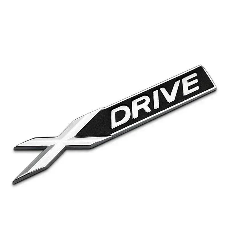 3D Metal XDRIVE SDRIVE EDRIVE Letters Car Rear Trunk Fender Emblem Badge Sticker For BMW E46 E39 E60 E90 F10 F30 E36 X3 X6 X5 X7