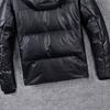 Wide Shoulder Thick Soft Men Genuine Cow Leather Duck Down Coat Removable Hood Warm Winter Jacket Cowhide Leather Men's Clothing