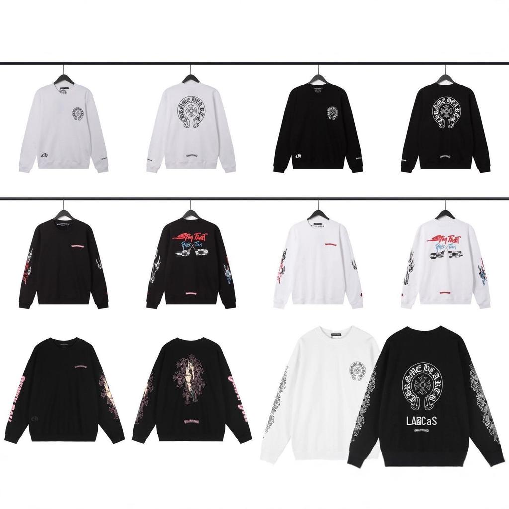 New Chrome Hearts Cross Simple Classic Unisex Round Neck Hoodie Collection