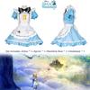 In Alice Wonderland Maid Dress Set Cosplay Costume Playing Card Pattern Fan Girl