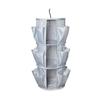 Multifunctional Oxford Fabric Hanging Shoe Storage Bag With Three Layers For Home Organization