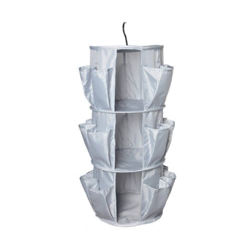 Multifunctional Oxford Fabric Hanging Shoe Storage Bag With Three Layers For Home Organization
