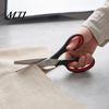 Stainless Steel Serrated Scissors Zigzag Sewing Scissors, Shears with Ergonomic Handle, Dressmaking Supplies for Tailors Handheld Edge Cutting Fabric