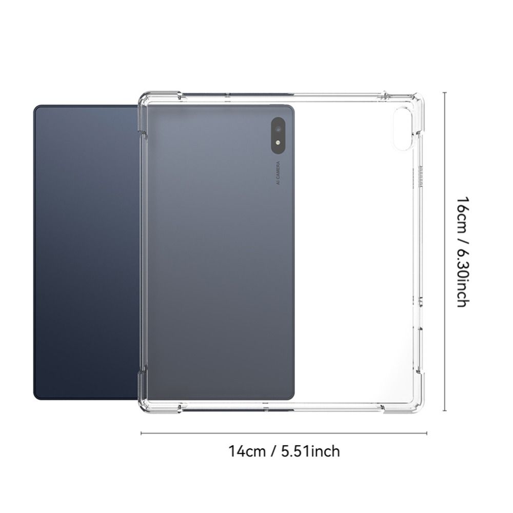 New TPU Tablet Case Transparent Shockproof Back Cover with Pen Slot Ultra-thin Protective Shell for Bigme B7 Pro/Bigme B7 7inch