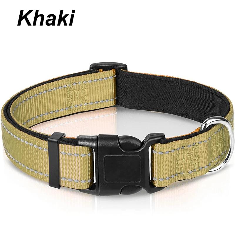 

Reflective Dog Collar Soft Padded Breathable With Adjustable Safety Nylon Pet Traction Rope Suitable for Small Medium Large Dog S