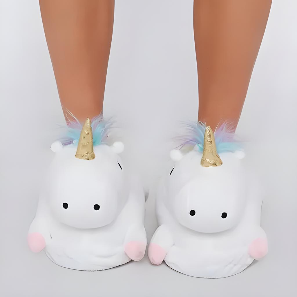 Women's Slippers, Men's Slippers, Warm Plush Unicorn Slippers, ONESIES Slippers