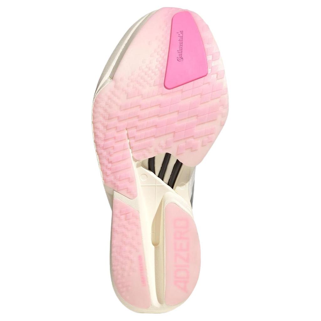 adidas Womens Adizero Adios Pro 4 'Core White Silver Metallic Clear Pink' (women's sizes) Core White / Silver Metallic / Clear Pink