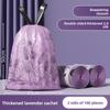 Thick Hdpe Drawstring Garbage Bags For Household Use With Lavender Pattern