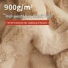 Dicke Plüsch Winter Kaninchenfell Decke - Weiches Korallenfleece für Sofa, Bett oder Büro Nickerchen