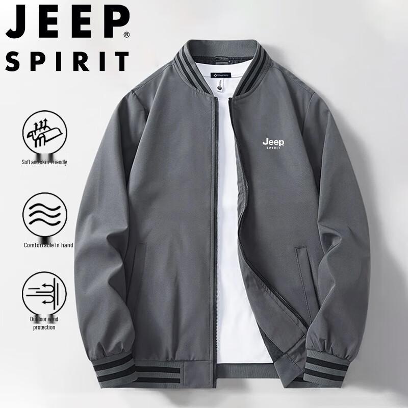 JEEP SPIRIT Herren Freizeitjacke mit Baseballkragen
