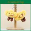 Lucky Fortune Gold Coin Pendant Plush Yuanbao Keychain  Bag Charm Toy Doll